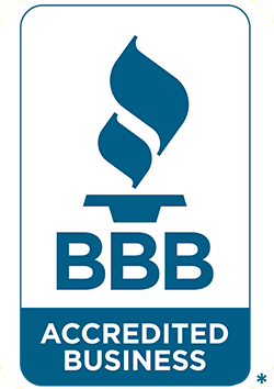 BBB Accredited Business Seal Vertical Blue